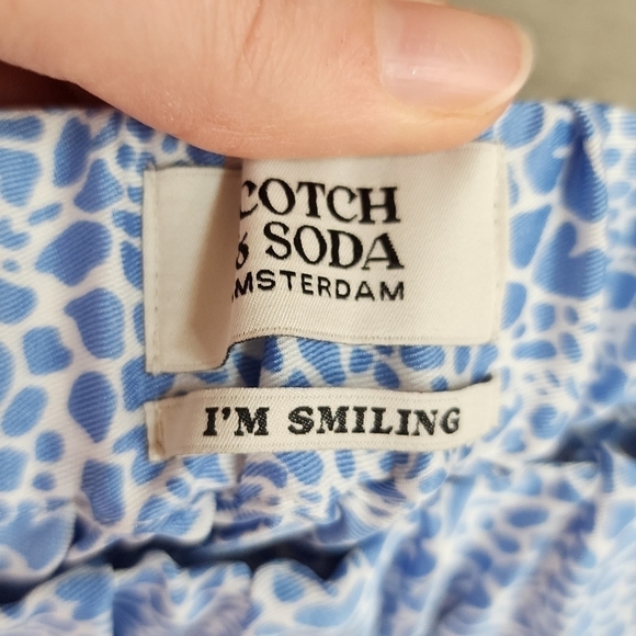 Scotch & Soda Blue Print Midi Skirt M NWT - Picture 4 of 8